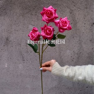 ดอกกุหลาบประดิษฐ์หลากสีแบบช่อเล็กขายส่งสำหรับตกแต่งบ้าน - Product Image 3