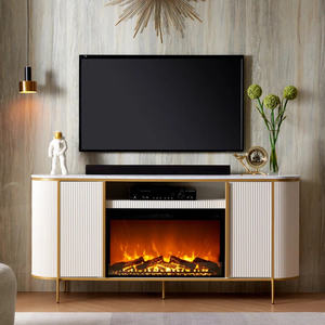 <span class=keywords><strong>Meuble</strong></span> <span class=keywords><strong>TV</strong></span> de luxe 70 pouces pour téléviseurs jusqu'à 78 pouces avec foyer électrique inclus pour la maison, le restaurant, l'hôtel - Product Image 2