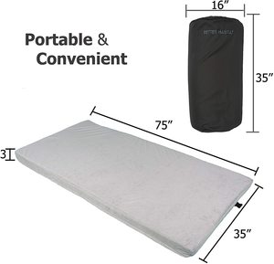 Waterproof <b>Foldable</b> Memory Foam Camping Car Roll up <b>Mattress</b> Sleeping Pad With Storage Bag MS004 Waterproof Camping Pad MS004 - Product Image 3