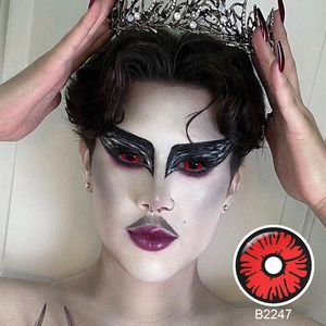 무료 배송 Pseyeche 공막 렌즈 22mm 코스프레 sharingan 콘택트 렌즈 Redlash 공막 렌즈 sharingan 콘택트 렌즈 - Product Image 5