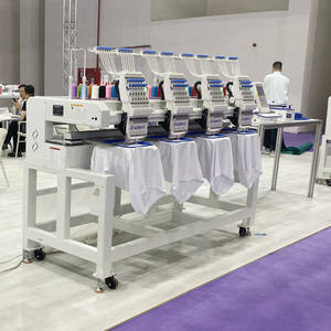 Mesin bordir kepala tunggal industri digunakan untuk datar kompak/topi/Kaus/garmen/logo/bordir 3D untuk dijual - Product Image 1