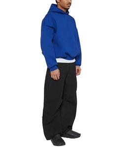 Jersey polar de algodón 100% para hombre, Sudadera con capucha de gran tamaño, Sudadera con capucha ultrasuave con bolsillos, suministro ODM de ajuste holgado de verano - Product Image 4