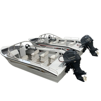 Perahu Cepat Aluminium Murah untuk Penyelamatan, Memancing, dan Wisata, Dilengkapi Motor dan Trailer Perahu Wisata, Perahu Memancing Ikan Mas