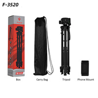 Trépied 360 3366, support de téléphone 3520 pour diffusion en direct, trépied pour caméra, support de téléphone portable, support de sol pour selfie de nuit