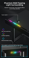 Table de jeu réglable en hauteur QB avec éclairage RGB, table de jeu électrique réglable