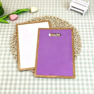 bulk heavy duty <b>black</b> thank you plastic <b>bags</b> with die cut handles for <b>small</b> business retail - Product Image 1