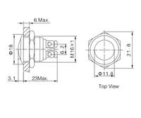 ONPOW 16mm push button micro switch ( GQ16B-10/S) CE, RoHS Stainless steel