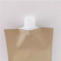 Pochette souple personnalisée de 500 ml à fond plat, imprimée en héliogravure, écologique, biodégradable, recyclable, de qualité alimentaire, avec bec verseur