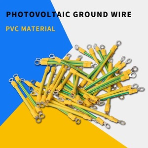 Câble de mise à la terre flexible en cuivre bicolore jaune-vert 4/6 mm pour panneaux photovoltaïques - Product Image 4