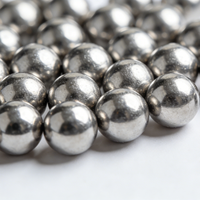 Sphères de Tantalum Haute Densité Pureté 99,95% Perles Solides Lisses Polies Granulés Métalliques Évaporation Thermique Billes de Diamètre Personnalisé