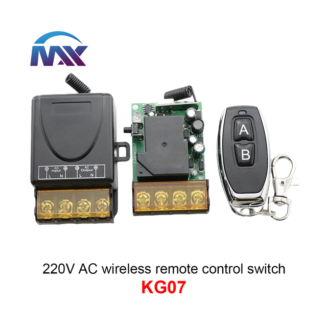 AC AC85-265V High Power 30A Remote Control Switch Water Pump Motor Power On-off 443 Wireless Controller