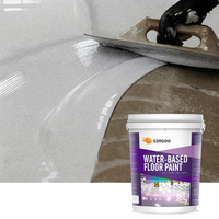 Pelapis Lantai Epoxy Dua Komponen Berbasis Air, Tahan Aus Industri, Cat Beton Kilap Tinggi untuk Garasi, Pabrik, Kantor