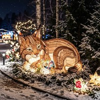Decoración de Faroles con Animales de Dibujos Animados para Parques de Diversiones, Navidad, Uso Interior/Exterior, Espectáculo de Luces para Parques Temáticos