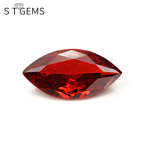 Synthétique en zircon cubique, pierres CZ amples pour les bijoux, haute qualité, <span class=keywords><strong>jaune</strong></span>, violet, Orange, vert, vente en gros - Product Image 5