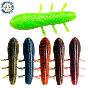 Señuelo blando Yajie de 75 mm y 11 g, sin plomo, de alta densidad, tipo gusano de patata, para la pesca de lubina. - Product Image 3