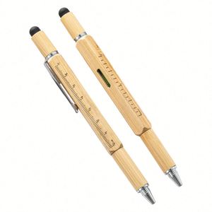 Promotional <b>Gift</b> Ecofriendly 6 in 1 Bamboo Tool Pen with Custom Logo Custom Bamboo Ballpoint Pen - Product Image 6
