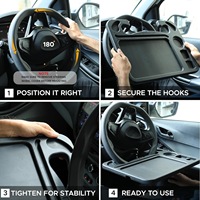 Support de bureau multifonctionnel pour ordinateur portable de voiture avec plaque d'écriture et table au volant