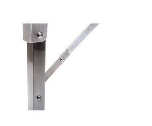 Mobile <b>Stainless</b> <b>Steel</b> Worktable with PE Cutting Board & Backsplash | Foldable Commercial Kitchen Prep Table - Product Image 5