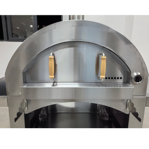 Horno de pizza de leña para exteriores, parrilla de barbacoa de acero inoxidable para uso en panadería, equipo de quema de madera, - Product Image 4