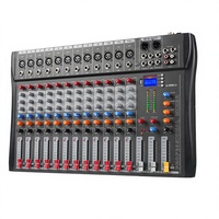 Console de mixage DJ professionnelle FUNINC à 8 canaux en métal avec effets intégrés pour système de sonorisation de scène