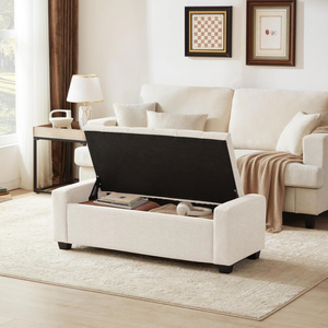 Reposapiés Convertible Ajustable de Lujo, Cómodo y de Alta Calidad, con Estructura Acolchada y Almacenamiento - Product Image 5