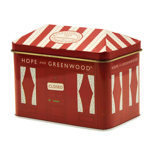 Boîte à bonbons cadeau en métal en étain en forme de maison créative Emballage unique pour confiserie - Product Image 1