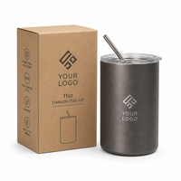 Mug à café en acier inoxydable 320 ml 600 ml (11 oz 20 oz) – Tasse de voyage isotherme à double paroi, anti-fuite, maintient la température 12-24 heures