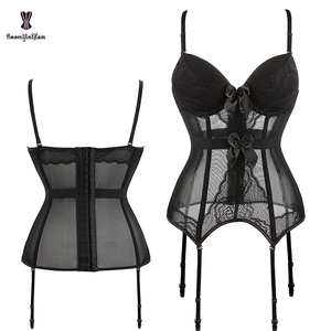 Top a Rete Traforato con Volant, Modellante Plus Size, con Spalline Rimovibili, per Abito da Sposa, Reggiseno Bustier Corsetto Bianco <span class=keywords><strong>XXL</strong></span> da Donna - Product Image 5