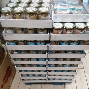 ขวดแก้วใส่ปลาทูน่าที่เก็บรักษาด้วยเกลือของ100% ทำมือบรรจุในขวดแก้ว200gr น้ำมันมะกอกบรรจุกระป๋อง - Product Image 3