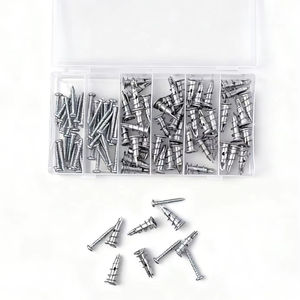 Kit de 100 chevilles à expansion en spirale en alliage de zinc pour cloisons sèches, vis autoperceuses, chevilles rapides Gecko pour plaques de plâtre - Product Image 1
