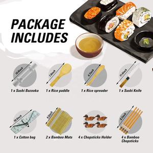 Offre Spéciale Bricolage <span class=keywords><strong>PROFESSIONNEL</strong></span> de Fabrication de <span class=keywords><strong>Sushi</strong></span> Kit <span class=keywords><strong>Sushi</strong></span> En Bambou <span class=keywords><strong>Matériel</strong></span> Outils Rouleau Moule Manuel Ensemble De <span class=keywords><strong>Sushi</strong></span> - Product Image 6