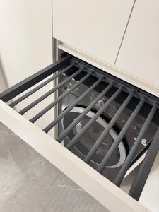 Mobile Moderno Semplice <span class=keywords><strong>in</strong></span> <span class=keywords><strong>Legno</strong></span> Bianco e Nero <span class=keywords><strong>per</strong></span> Balcone, Armadietto Portatile Salvaspazio e Durevole <span class=keywords><strong>per</strong></span> Casa, Ufficio, Appartamento - Product Image 3