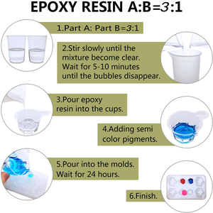 <span class=keywords><strong>Resina</strong></span> Epossidica Cristallina ad Alta Trasparenza 3:1 per Creazione di Gioielli - Product Image 3
