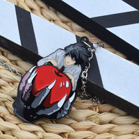 Brandneues Design Hochwertige Anime DN Lawliet Metall-Halskette und Schlüsselanhänger zur Rucksack-Dekoration