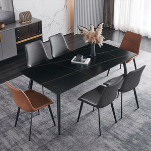 Meubles de maison contemporains élégants et modernes de haute qualité ensemble de salle à manger <span class=keywords><strong>table</strong></span> à manger en pierre frittée avec dessus en marbre pour la maison - Product Image 2