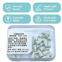 Kit de puntas de silicona para pulido dental, fresa para eliminación de adhesivo de ortodoncia, para pulido suave de coronas de resina compuesta y cerámica