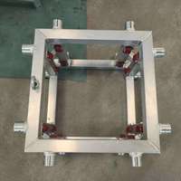 Pantalla de armazón de techo plegable móvil de aleación de aluminio circular y cuadrada para construcción de techo de grifo de escenario de concierto al aire libre