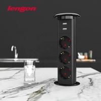 Prise électrique avec chargeur sans fil, Extension de table, puissance intelligente, 12 v, allemagne