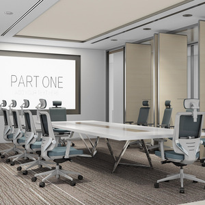 Phong cách đương đại kim loại ghế văn phòng có thể điều chỉnh xoay xoay xoay Ergonomic điều hành ghế máy tính - Product Image 1