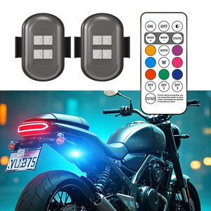 Incarnation Cass QTD-2510131 通用型汽车和摩托车飞机风格 LED 频闪灯 8 色 无线 无需安装 - Product Image 4