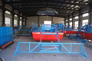 Machine de dragage aquatique pour <span class=keywords><strong>la</strong></span> récolte des mauvaises herbes, nettoyage des rivières et des lacs, coupe-jacinthe d'eau, épuisette flottante pour débris, bateau - Product Image 4