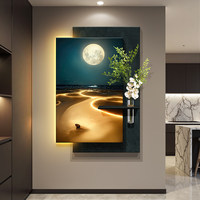 Lampe murale LED en pierre de grès Ocean Beach, bande lumineuse suspendue, peinture décorative pour hall d'entrée, couloir, décoration murale, décoration intérieure
