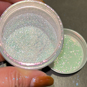 Polvo de Pigmento Blanco Perla Holográfico para Uso Cosmético con Brillo Iridiscente - Product Image 3