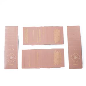 Cartes d'affirmation personnalisables en <span class=keywords><strong>anglais</strong></span> d'affirmation rose simple de vente directe d'usine avec le bloc en bois - Product Image 2