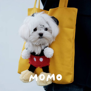 Cartoon Canvas <b>Pet</b> <b>Carrier</b> Bag For Small Dogs And Cats 5-7kg Shoulder Handheld Backpack Soft-Sided <b>Carrier</b> - Product Image 3