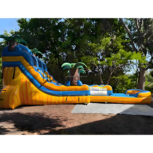 <span class=keywords><strong>Toboggan</strong></span> <span class=keywords><strong>gonflable</strong></span> géant à double piste sur le thème des arbres Huatong pour fêtes d'enfants - Product Image 4