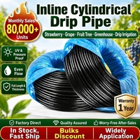 Tuyau/Bande d'irrigation goutte-à-goutte cylindrique en PE haute pression, écologique, anti-UV, 16 mm, pour aménagement paysager et pelouse
