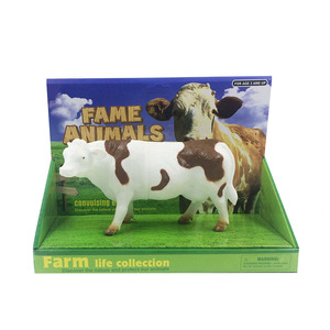 7 pouces en plastique vinyle creux <span class=keywords><strong>ferme</strong></span> <span class=keywords><strong>de</strong></span> vache animal <span class=keywords><strong>jouet</strong></span> pour enfants <span class=keywords><strong>de</strong></span> jeu <span class=keywords><strong>de</strong></span> sécurité - Product Image 2