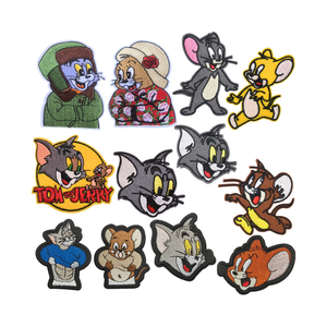Klassischer Cartoon Jerry Maus Blumenmuster Aufnäher zum Aufbügeln oder Aufnähen DIY-Dekoration für Jeans Rucksäcke Hüte Stickerei-Patches - Product Image 5