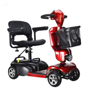 Cross-Border Lightweight Aluminum Alloy <b>Foldable</b> Elderly <b>Scooter</b> 24V300W Motor Detachable Battery Four-Wheel Anti-Fall Disabled - Product Image 3